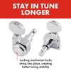 Fender Locking Tuning Machines Stratocaster®/Telecaster® (Polished Chrome) (6)