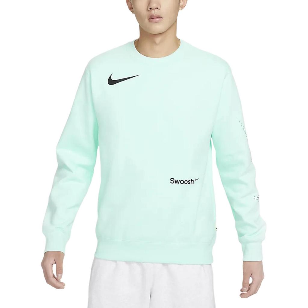 Nike Толстовки Мужские Зеленые С Круглым Вырезом Умеренные Обычные FB1960-317