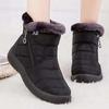 Winter Snow Women's Boots Comfortable Women's Boots Waterproof Women's Zipper Shoes Women's Soft Fur Women's Boots Plus Size 44