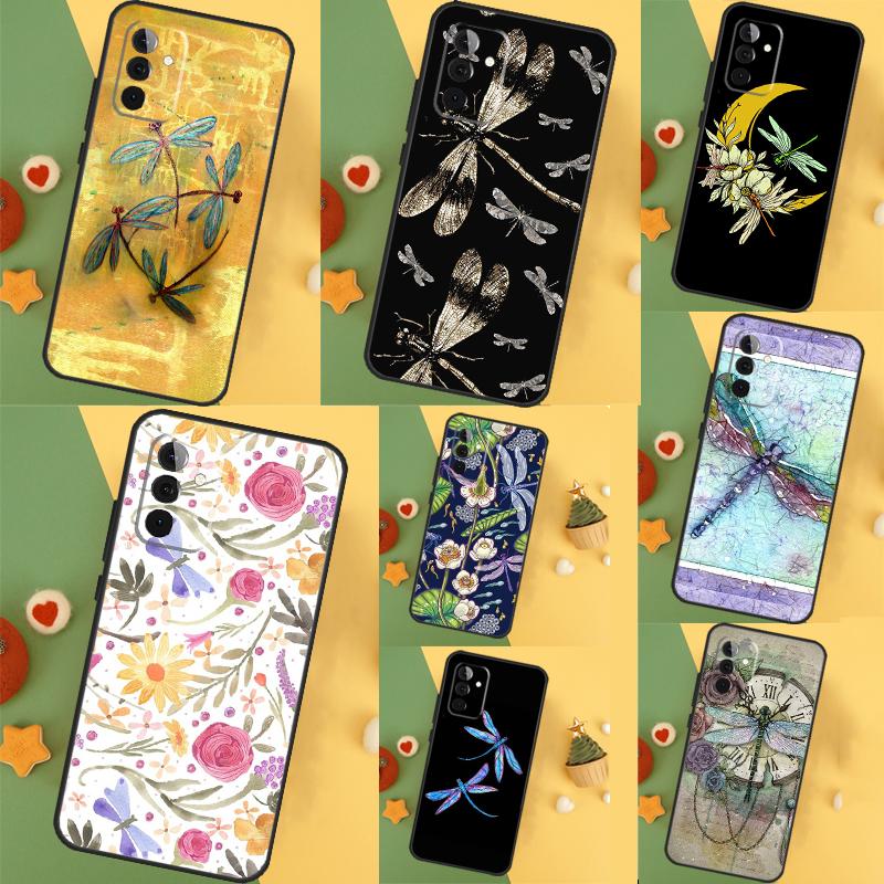 Dragonfly Cover For Samsung Galaxy A15 A25 A35 A55 A52 A32 A12 A14 A34 A54 A51 A71 A53 A33 A13 Case