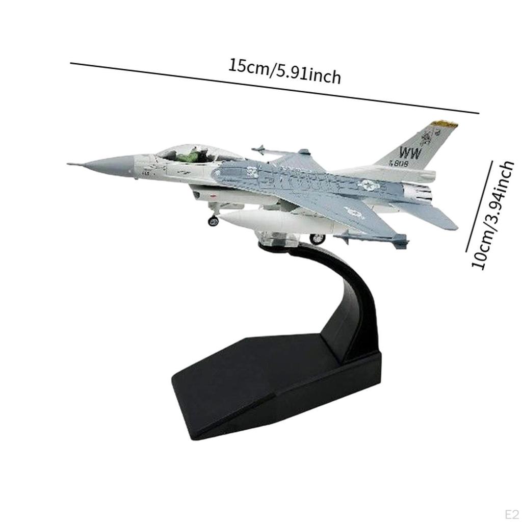 Игрушечный литой самолет F16 Fighter 1:100 предметов коллекционирования для моделирования, коллекция настольных украшений в виде самолетов