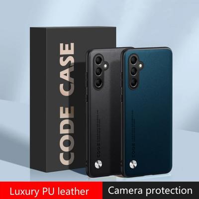 Роскошный противоударный чехол из искусственной кожи для Samsung Galaxy M35 5G Ultra, защитный чехол с высококачественной текстурированной камерой и полной защитой