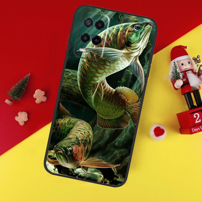 Fishing Gear Fish Case For Oppo A80 A60 A40 A15 A16 A17 A57 A94 A74 A54 A76 A96 A18 A38 A58 A78 A98 A6 A5 Pro