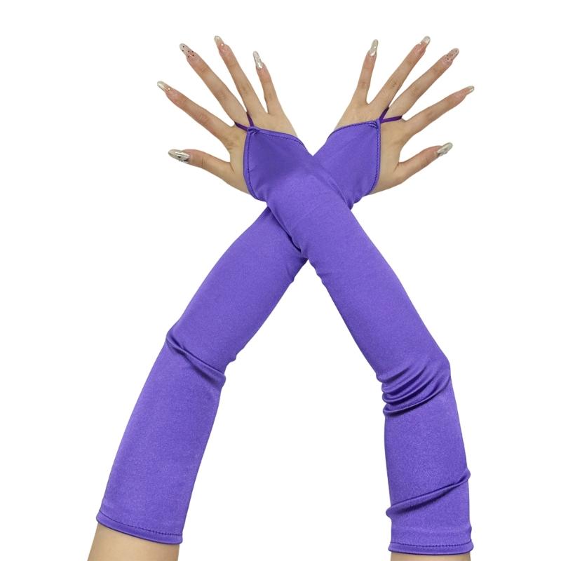 Вечерние атласные перчатки для ужина, выпускные перчатки, длинные перчатки для оперных женщин, дамский тематический выпускной костюм