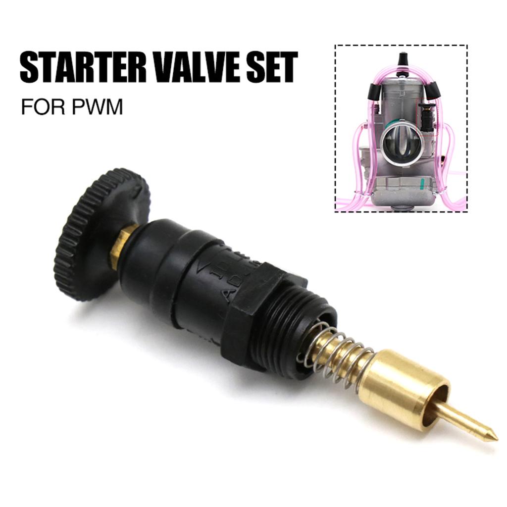 Motorcycles Carburetor Throttle Valves with Hand Start Switch Manual Choke Plunger Starter Repair Part for PWM38 018-201