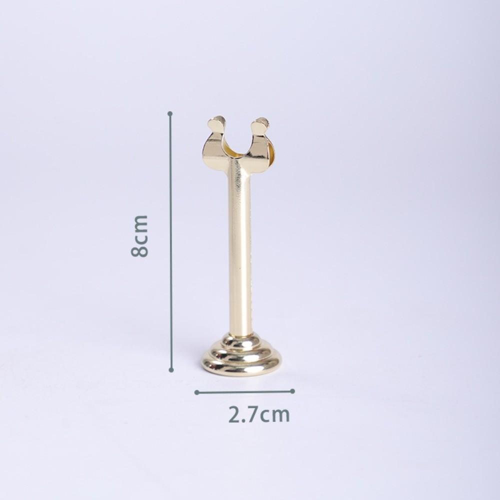 U Shape Name Card Display Stand Stainless Steel Picture Clips Price Display Rack  Table Accessories