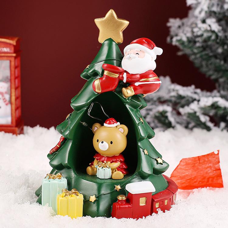 Рождественская звезда Ночник Мультяшный снеговик Полистоуновая фигурка Для детей Девочек