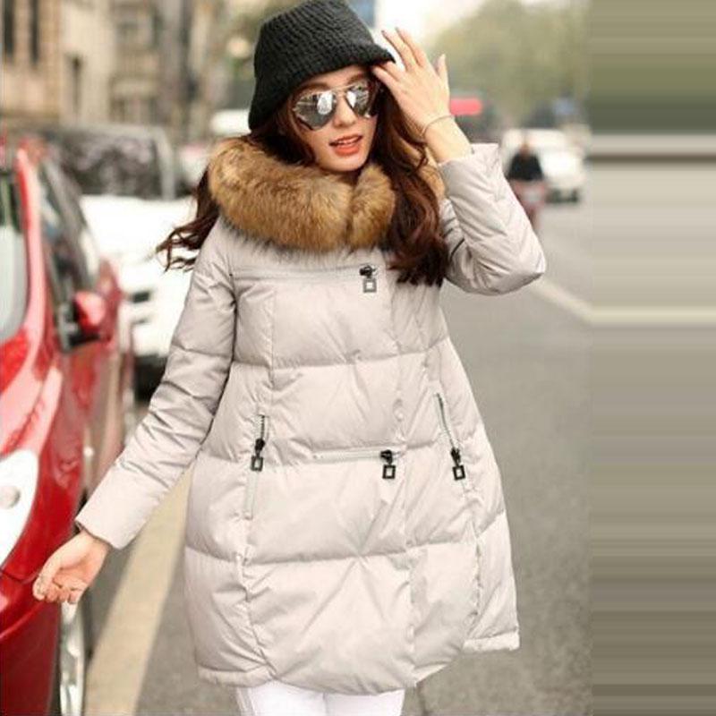 Winter Women's Cotton Coat Large Fur Collar Thick Large Size Down Cotton Coat