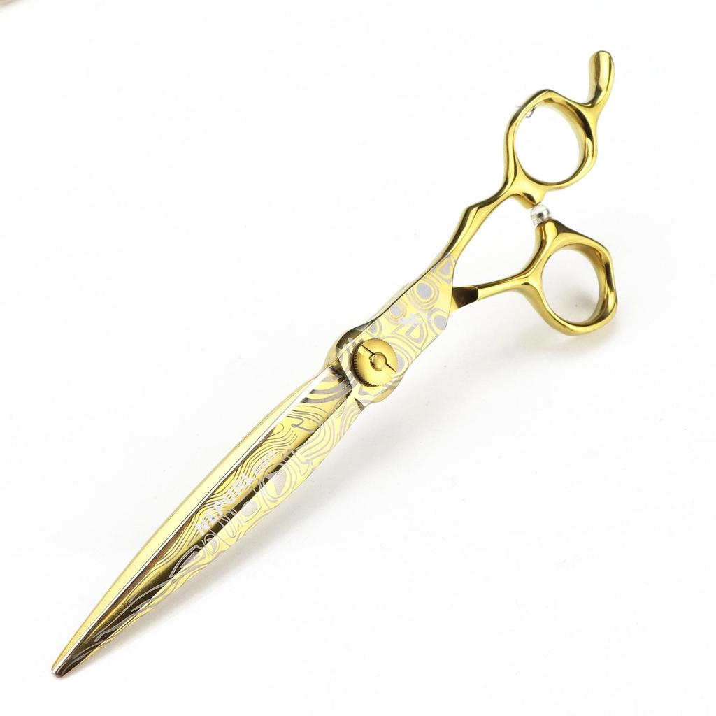 Napson Gold Damascus 7.0" Barber & Thinning Scissors