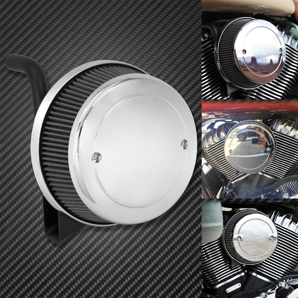Motorcycle CNC Air Cleaner Filter Black/Chrome Intake Filter For Indian Chief Chieftain Dark Horse Classic Roadmaster 2014-2024
