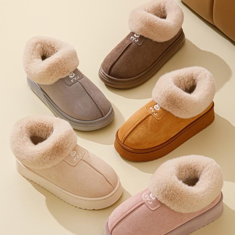 Утепленные флисовой подкладкой короткие зимние ботинки Мужская женская обувь Осень Зима Теплые хлопковые меховые ботильоны