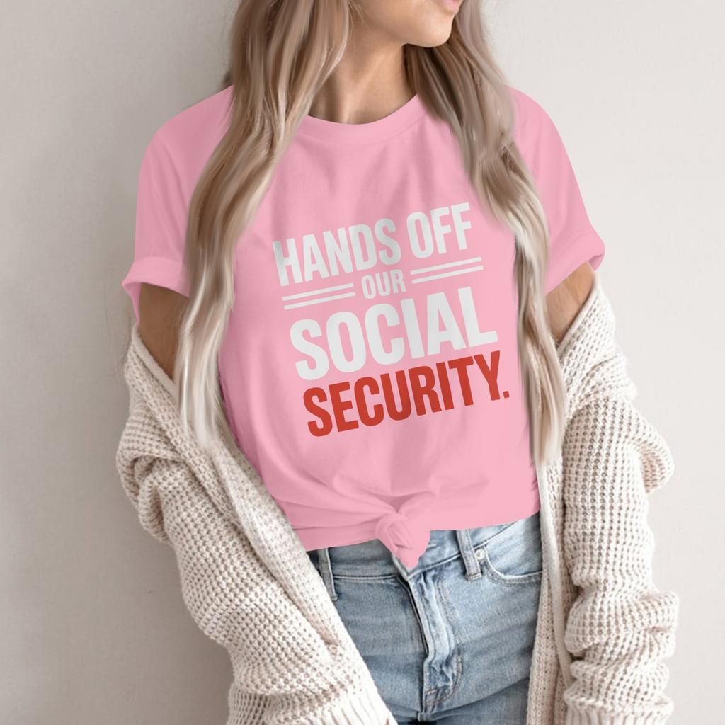 РУКИ ПРОЧЬ - Мужчины и женщины в одинаковом стиле Casual Fashion Street Slim с короткими рукавами Футболки Футболки вокруг текущих событий и политики