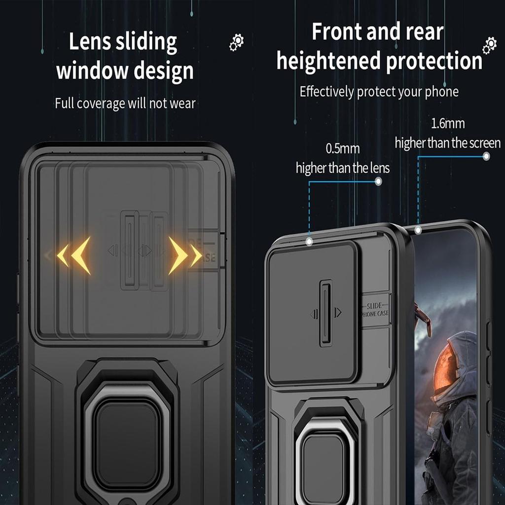 Armor Protective Case For Realme C61 C63 C65 C67 4G Cover Shockproof Ring Magnetic Stand Holder Coque Fundas Capa