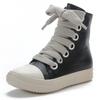 Fashion High-top Sneakers for Men and Women, Boots, Platform Soles, Knotted Vests, Casual Shoes, Zippers, Flat Boots
