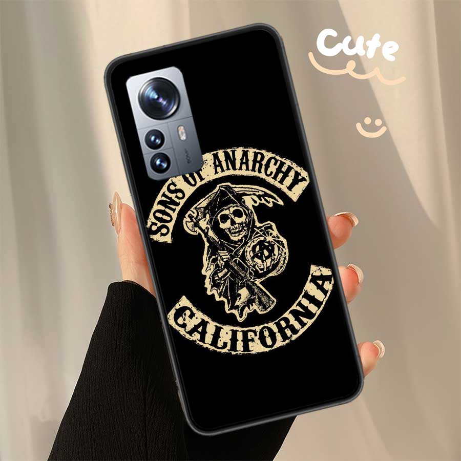 Sons of Anarchy Clear Phone For Xiaomi Poco X7 X6 X5 F6 F5 F7 Mi 14 Ultra 15 13 12 12X 12T 11T 10T Pro 11i 10 Lite Cover Case TP