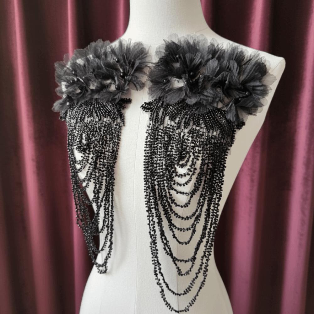 Luxury Nail Bead Tassel Decoration Gorgeous Design Sewing Accessories  Evening Gown