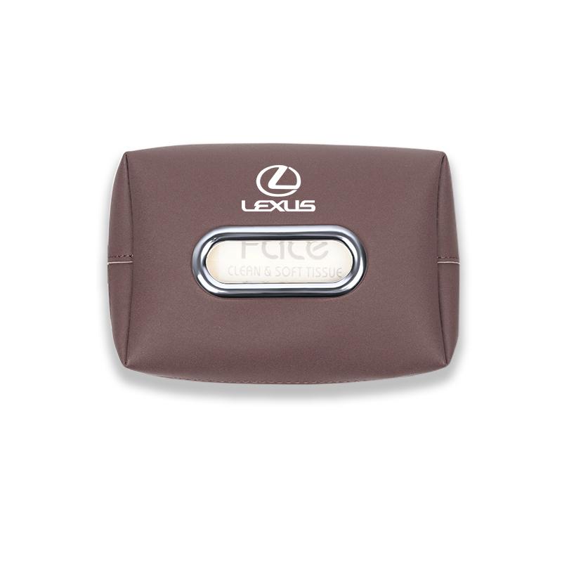 AARO1 Car Seat Back Tissue Box Auto Leather Tissue Holder For Lexus Fsport GS GX IS LS LX CT LC RC LBX NX RX 350h 450h UX 300e GX460