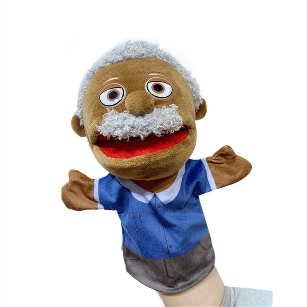 Игрушка на руку Черная кожа Обучающие африканские пальчиковые куклы Плюшевая ручная кукла Ручная кукла Пальцевые куклы