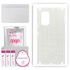 apgo Protective Skin Sticker for the Back+sides Compatible with Xiaomi Redmi Note 10 Pro Max, Full Wrap Film, Foil, Vinyl - Pattern White Fabric