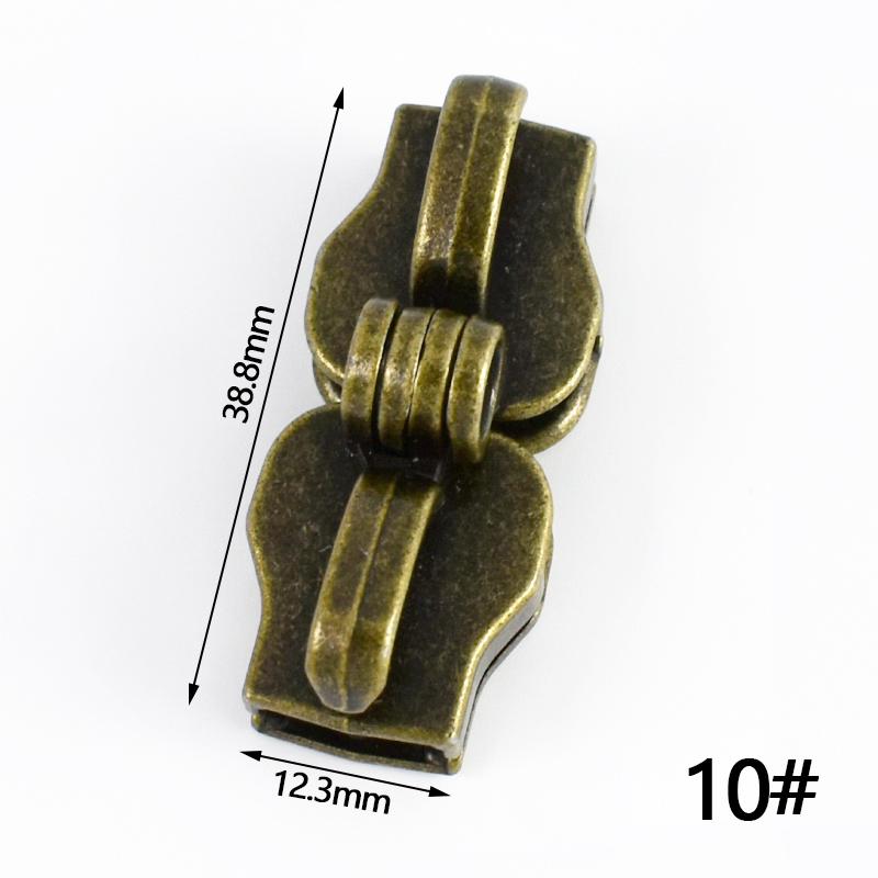 2/5/10 пар 5# 8# 10# Блокируемые нейлоновые слайдеры для молнии Двойное отверстие Безопасная блокировка молнии для багажа Застежка-пуллер Ремонтный аксессуар