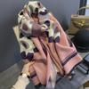 Sunflower Imitation Cashmere Scarf Women's Outerwear Shawl Women's Autumn and Winter Thickened Warm Scarf