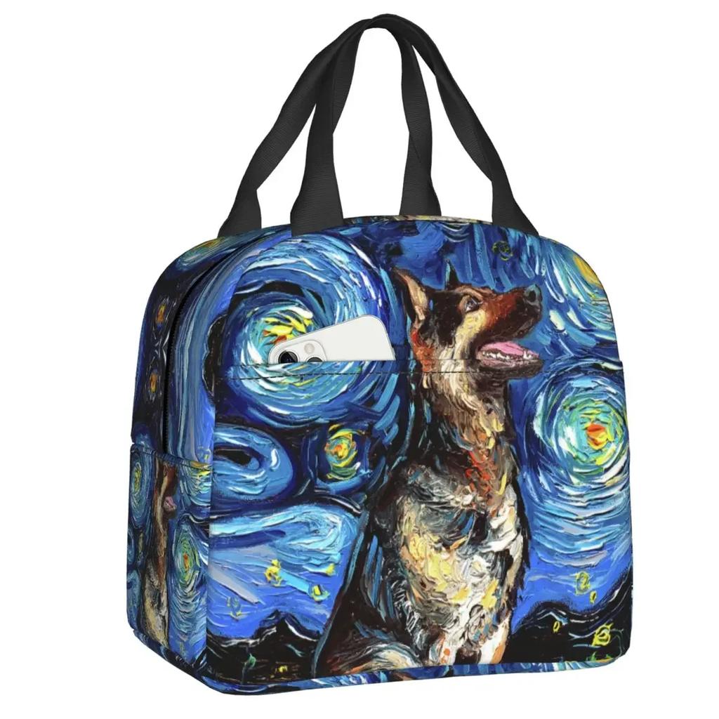 Chihuahua Art термоизолированная сумка для обеда женская портативная сумка для обеда для пикника на открытом воздухе многофункциональная коробка для еды Bento