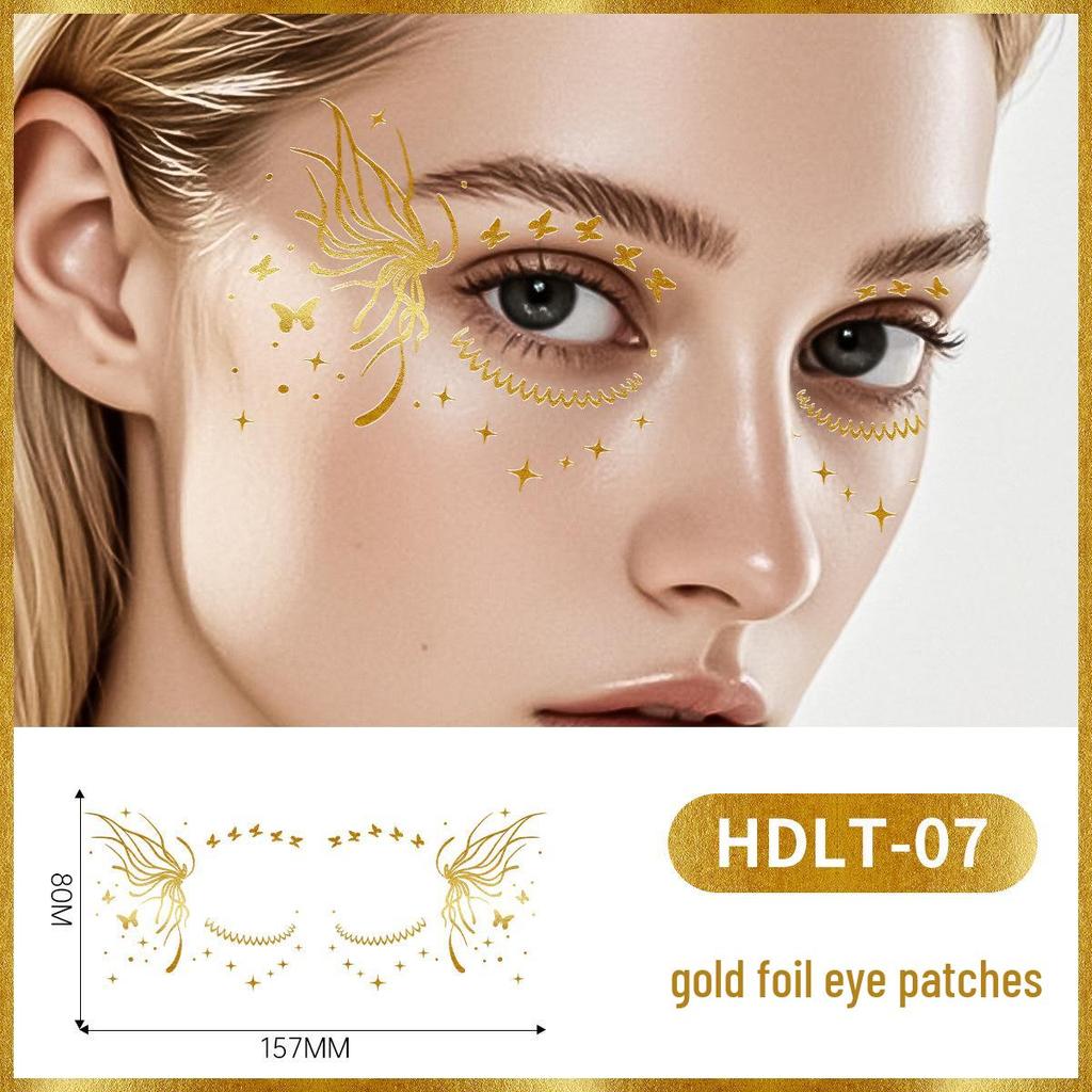 3D наклейки-тату для глаз с бабочками: Стойкий, Водостойкий, Потостойкий для Сценического Макияжа