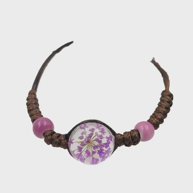 Браслет из сухоцветов «Звездное небо» для девушек, пар и студентов