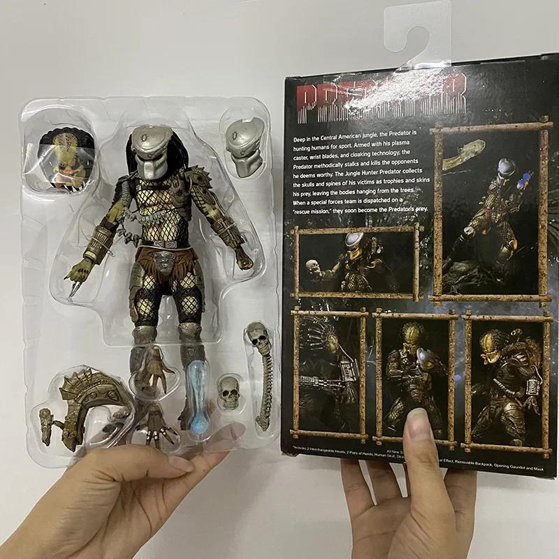 NECA Хищник Охотник в Джунглях из фильма «Чужой» Фигурка Миниатюрная Высококачественная Игрушка Полка для Книг Brinquedos Коллекционная Фигурка