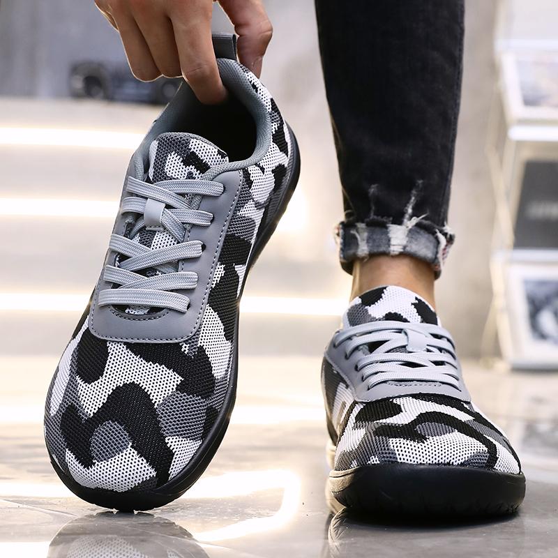 Мужская обувь с широким носком и мягкой подошвой, свободные удобные кроссовки, европейский американский универсальный всесезонный, уличная модная обувь для босиком