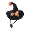 Small Dog Hat Halloween Cat Hat with Pumpkin Bell Sequined Bow Festive Pet Costume Small Dog Party Accessory for Halloween