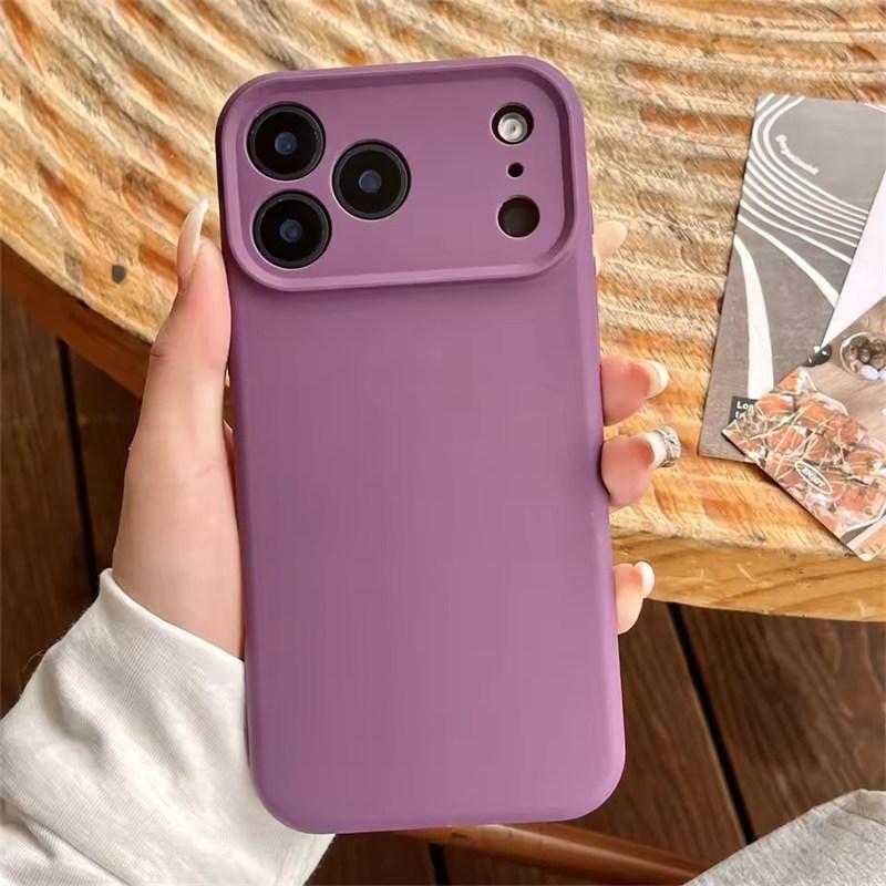 Высококачественный защитный чехол из жидкого силикона для iPhone 17 Air 16 15 14 13 12 11 Pro Max Plus 16E 17 Pro Max Защита камеры Матовый Мягкий чехол