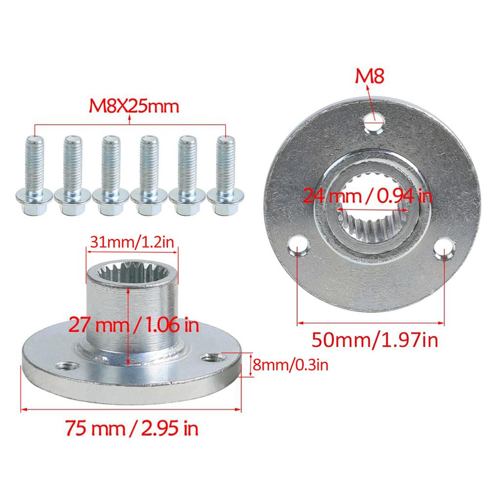 TDPRO 5-дюймовый 11x7.10-5 10x4.5-5 Диск Колесо Шина Шпиндель Ступица Картинг Гольф-кар Трицикл