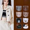 Self-Adhesive Bear Cat Patch Sticker Seam-Free Clothes Pants Holes And No Marks Repair And Repair Decal Embroidery Cloth Sticker Small
