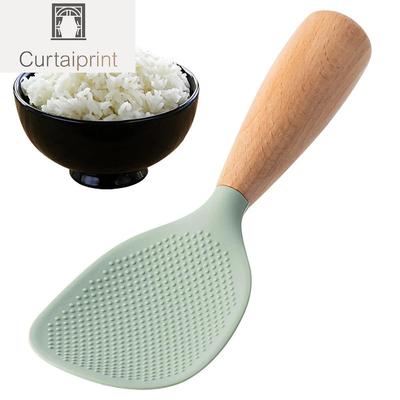 1 шт., силиконовая ложка для риса, кухонный ковш, кастрюля с антипригарным покрытием, электрическая рисоварка, кухонная лопатка с отверстиями для подвешивания, предметы домашнего обихода
