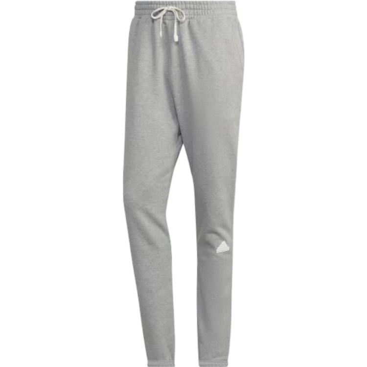 adidas Новые флисовые брюки с маленьким логотипом мужские серые HN1938