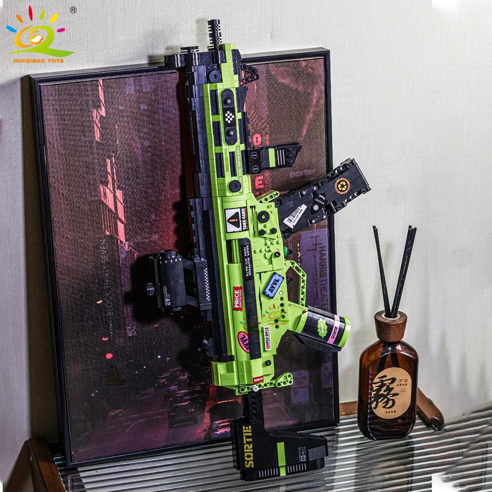 MP5 MOC Weapon Model Building Blocks Military Army Pistol Gun Display Technical Bricks Children’s Toy for Boy Game
