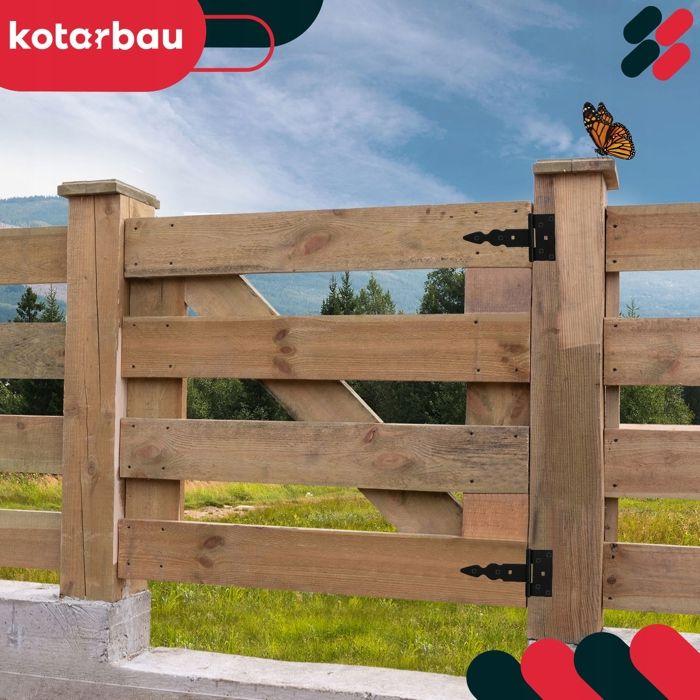 Дверные петли - KOTARBAU - 150 мм - Оцинкованная сталь - Порошковое покрытие - 2 шт.