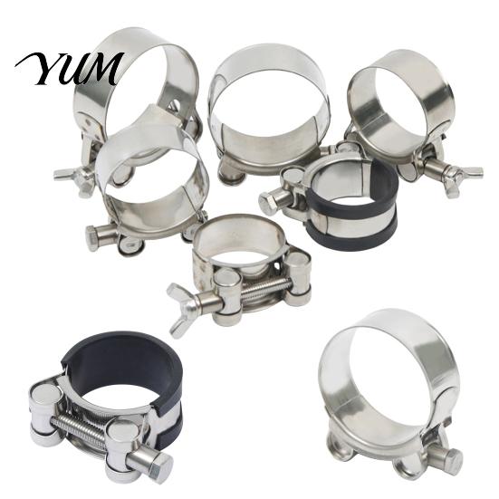 Leakproof Hose Clamp Stainless Steel Clamp, Adjustable Heavy Duty Clip, Universal Metal for Automotive, Plumbing, Garden Connection Clip