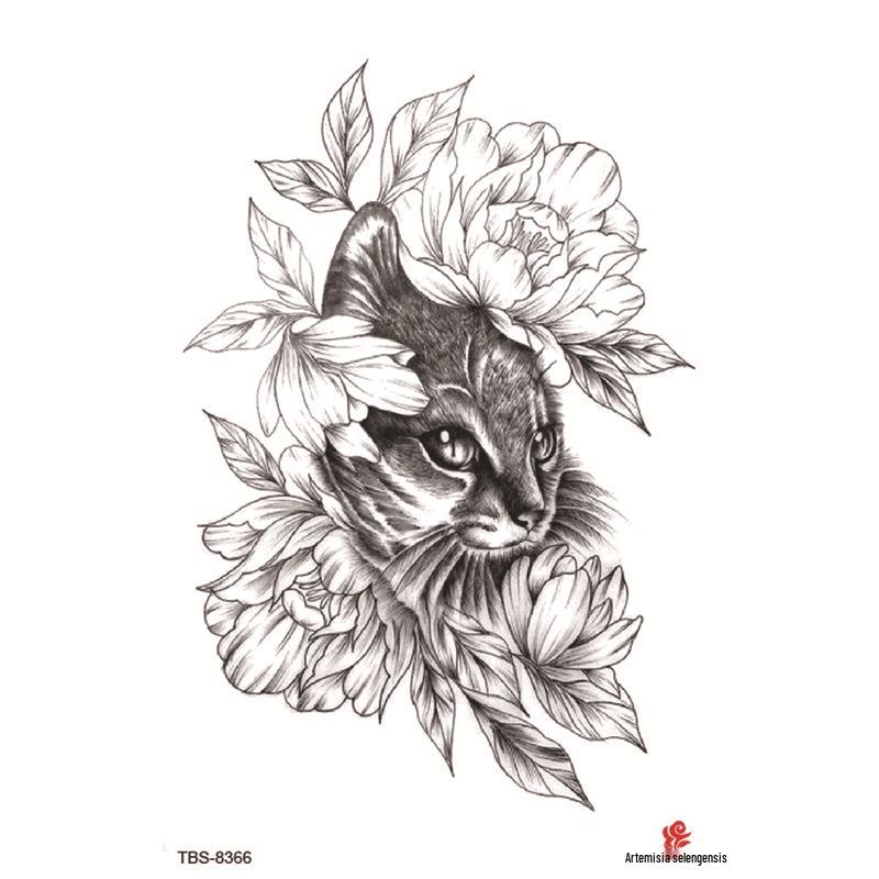 Набор маленьких водостойких тату-наклеек с тотемами и символами для предплечья