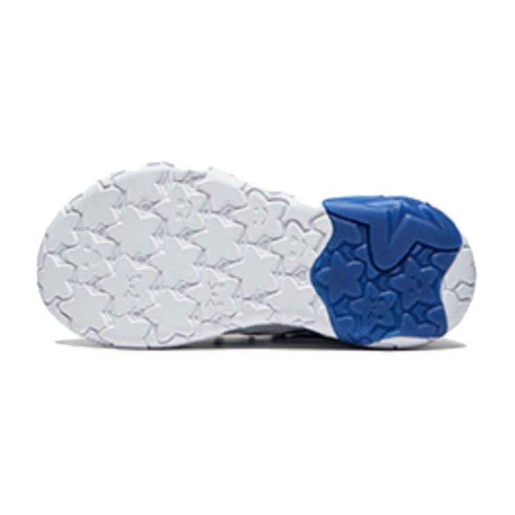 Li Ning Kids Удобные амортизирующие прочные низкие повседневные туфли Детские кроссовки Белый Синий YKAU018-1