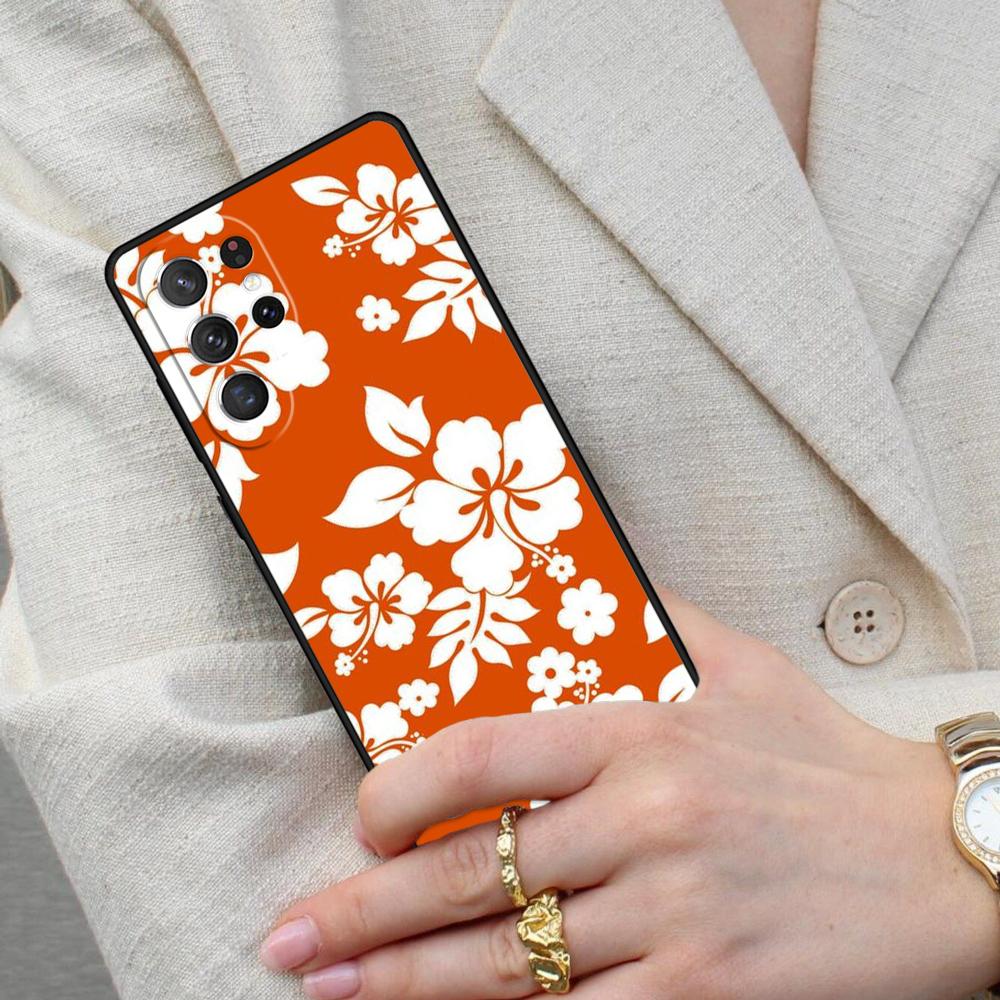 Чехол для телефона 'Тропический рай' с гавайским цветком для Samsung Galaxy S26 Ultra S25 S24 S23 S22 S21 S20 Note10