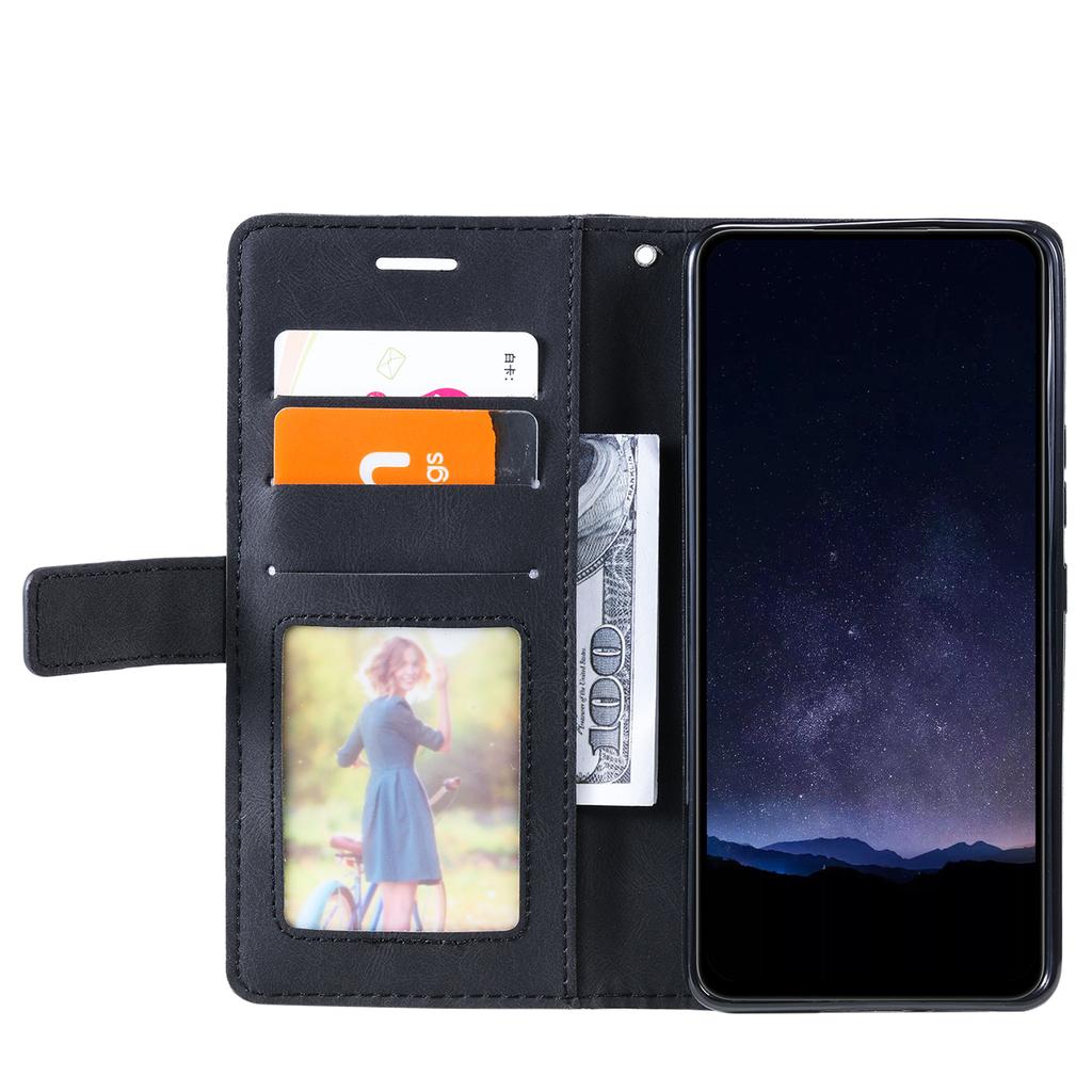 For Samsung Galaxy A35 5G Phone Stand Cover Anti-Scratch PU Leather Wallet Mobile Phone Case