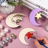10 шт. Неокрашенные Деревянные Формы Луна Звезда для DIY Поделок Вырезки Пустые Деревянные Формы Луна Звезда для Превращения в Подарки на Детский Праздник