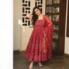 Indian Women Designer Kurta And Dupatta Set Party Wear Bollywood Top Tunic Kurti Gown