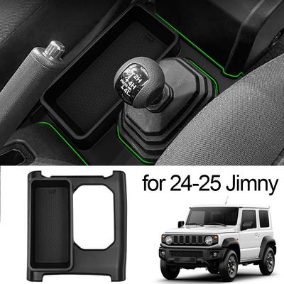 Бокс для хранения со стороны рычага для Suzuki Jimny 2019-2025 Антискользящий Органайзер-поддон для хранения рычага переключения передач Консоли Автомобильный Аксессуар D9Z7