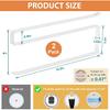 2 Pack Tumbler Lid Organizer, Premium Cup Lid Organizer Up to 20 Lids, Easy to tall Lid Holder, Space Saving Tumbler Lid Storage for Kitchen