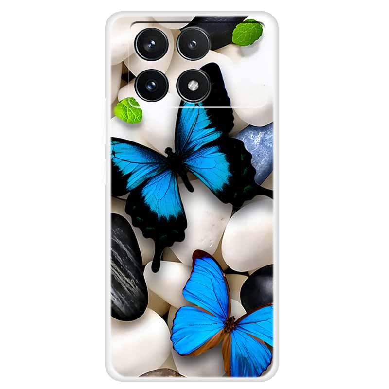 Clear Cover For Xiaomi Poco F6 Pro Case 2024 Paint Soft Silicone TPU Back Cases For Xiaomi Poco F6 Pro 5G Phone Cover Capa Coque