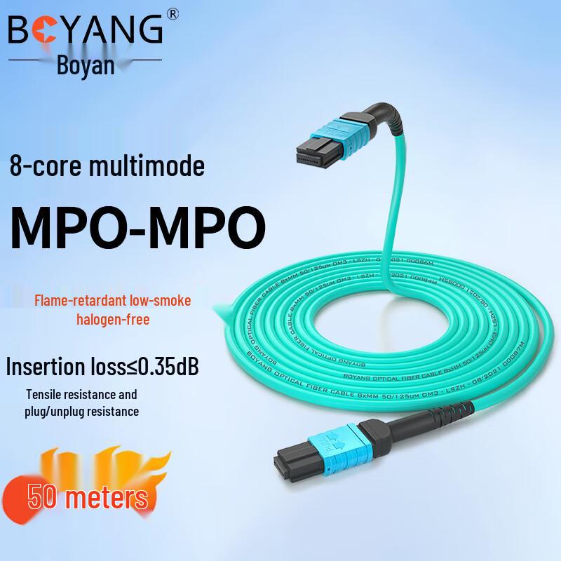 BOYANG MTP/MPO Multimode Fiber Optic Patch Cable