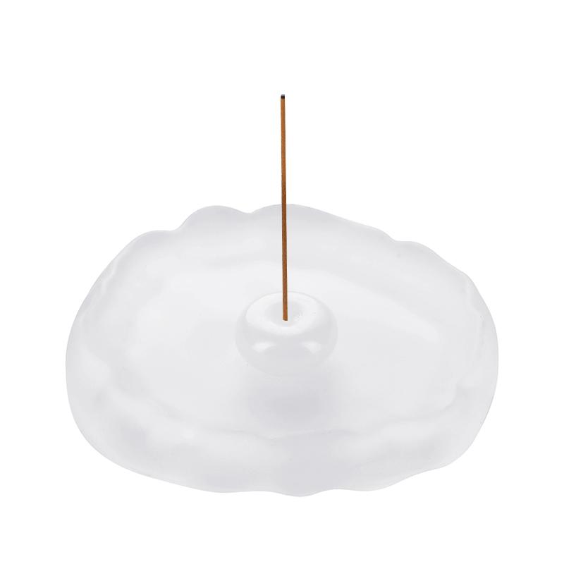 Мини-курильница из нефрита, подставка для благовоний со стеклянной пластиной для благовоний, улавливатель пепла, буддийские принадлежности для домашнего декора